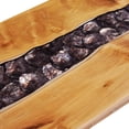 thumbnail image 5 of vidaXL Coffee Table 39.3"x19.6"x15.7" Solid Teak Wood and Polyresin, 5 of 11