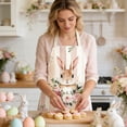 thumbnail image 1 of BAOPAI Easter Bunny Print Apron for Kitchen Cooking and Festive Parties Made from Soft Durable and Breathable Polyester Material for Festive Decorations, 1 of 6
