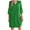 Green, variant on Diufon Women's Summer Casual Dresses V Neck Layer 3/4 Length Sleeve Dress Solid Color Dress