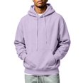 thumbnail image 2 of HAJWOH Mens Hoodies Fall Sweatshirt Hooded Collar Drawstring Pullover With Pockets, 2 of 5