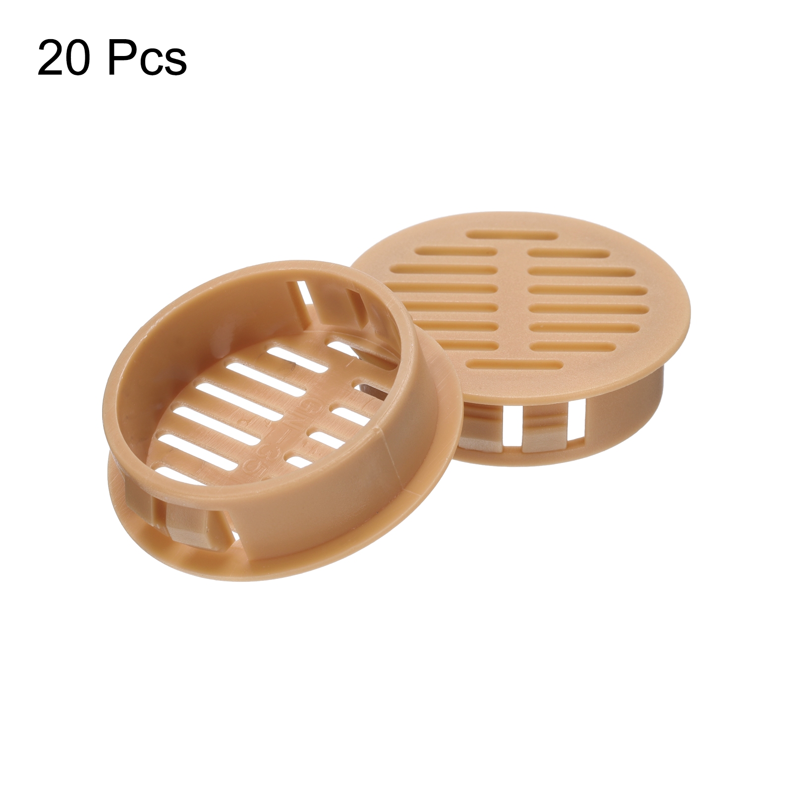 Unique Bargains 20Pcs Plastic Soffit Vent Cover for Home Office Kitchen Orange 1.4"