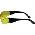 thumbnail image 4 of Global Vision Rider Safety Motorcycle Riding Sunglasses Black Frame Yellow Lens Z87.1, 4 of 5