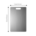 thumbnail image 2 of KER Stainless Steel Cutting Board 201 Grade Non P Orus Double Si Ded Chopping Board For Kitchen Commercial Home (5 Styles Size), 2 of 3