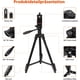 thumbnail image 3 of Trípode para celular Trípode extensible para smartphones con plataforma giratoria panorámica de 360 grados y tornillos de montaje universales de 1/4, trípode para celular con soporte para celular y, 3 of 5