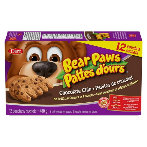 Bear Paws Chocolate Chip Family Pack, 480 g