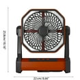 thumbnail image 5 of USB Rechargeable 20000mAh Camping Fan with LED Lantern 4 Speed Settings, 5 of 18