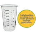 2pcs 20 Disposable Graduated Clear Plastic Cups for Mixing Paint, Stain