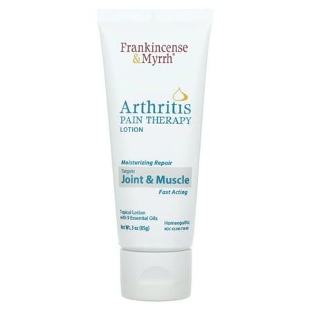 FRANKINCENSE & MYRRH Arthritis Pain Therapy Lotion – Pain Relief Cream and Hydrating Skin Repair, Net Weight 3 Ounces - 1 Pa