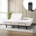 thumbnail image 3 of Full  Adjustable Bed Frame Base with Massage, Wireless Remote - Ergonomic Electric Head & Foot Incline, Zero Gravity, Anti - Snore, USB Ports, Under - Bed Nightlight & Memory Pre - Sets, 3 of 9