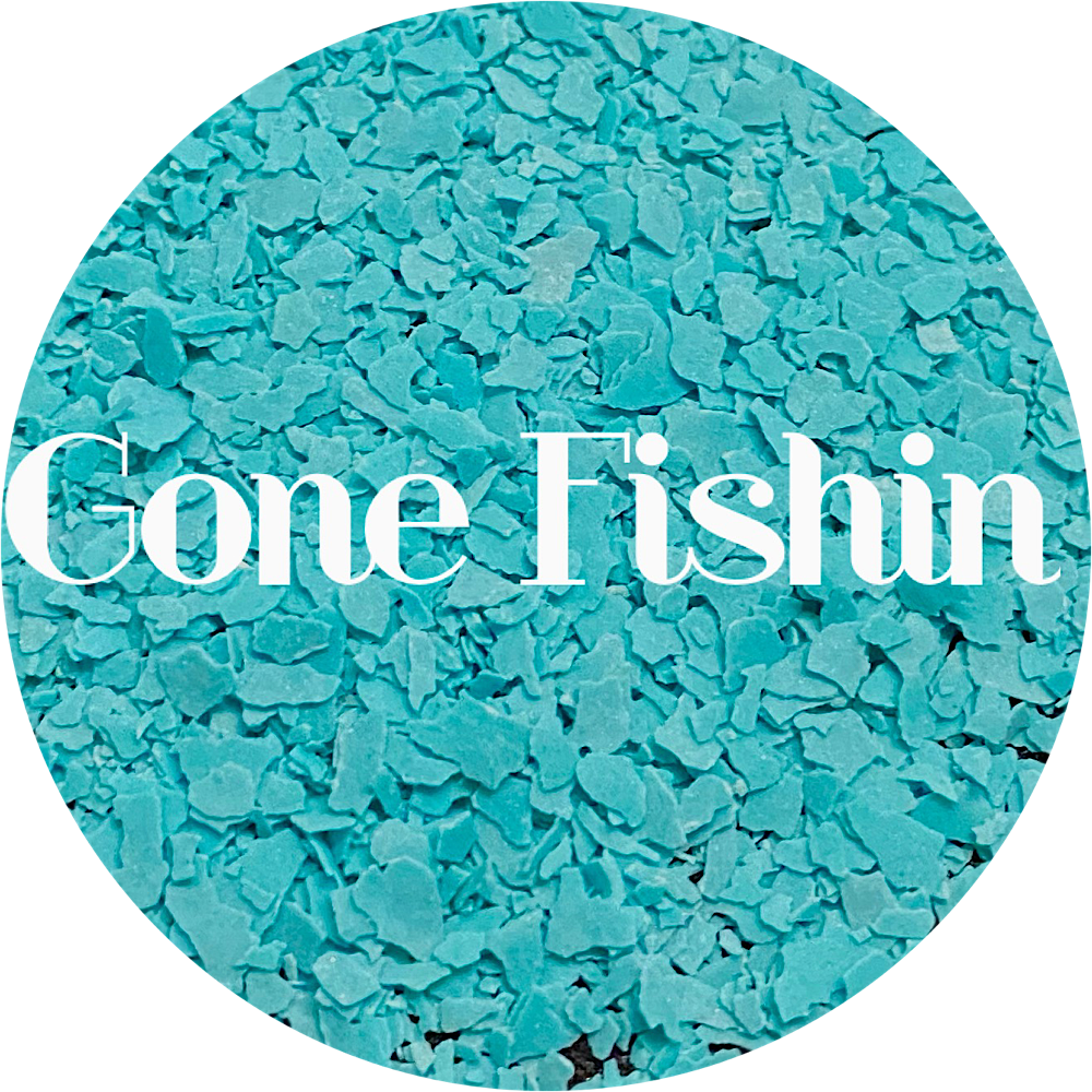 Glitter Heart Co. Blue Paint Chips Glitter for Him Gone Fishin