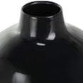 thumbnail image 4 of DecMode 16" Abstract Black Metal Vase with Gold Details, 4 of 9