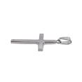 thumbnail image 3 of Solid 18ct White Gold Jewelco London Plain Cross Pendant, 3 of 6