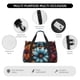 thumbnail image 4 of Fotbe Colorful Blooming Flowers Bolsa de Viaje con Estampado, Bolsa de Fin de Semana para Mujer con Compartimento para Zapatos, Bolsa de Gimnasio con Bolsillo Húmedo, 4 of 7