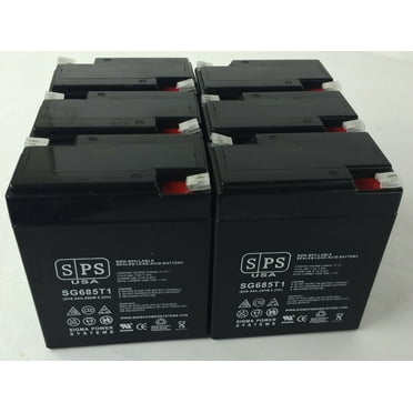 SPS Brand 6V 8.5Ah Replacement Battery (SG0685T1) for SureLites 23195 (6 pack)
