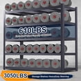 thumbnail image 5 of 62"W Heavy Duty Metal Garage Shelving, 5-Tier Adjustable Rack, Adjustable Shelving Unit, 5 of 6