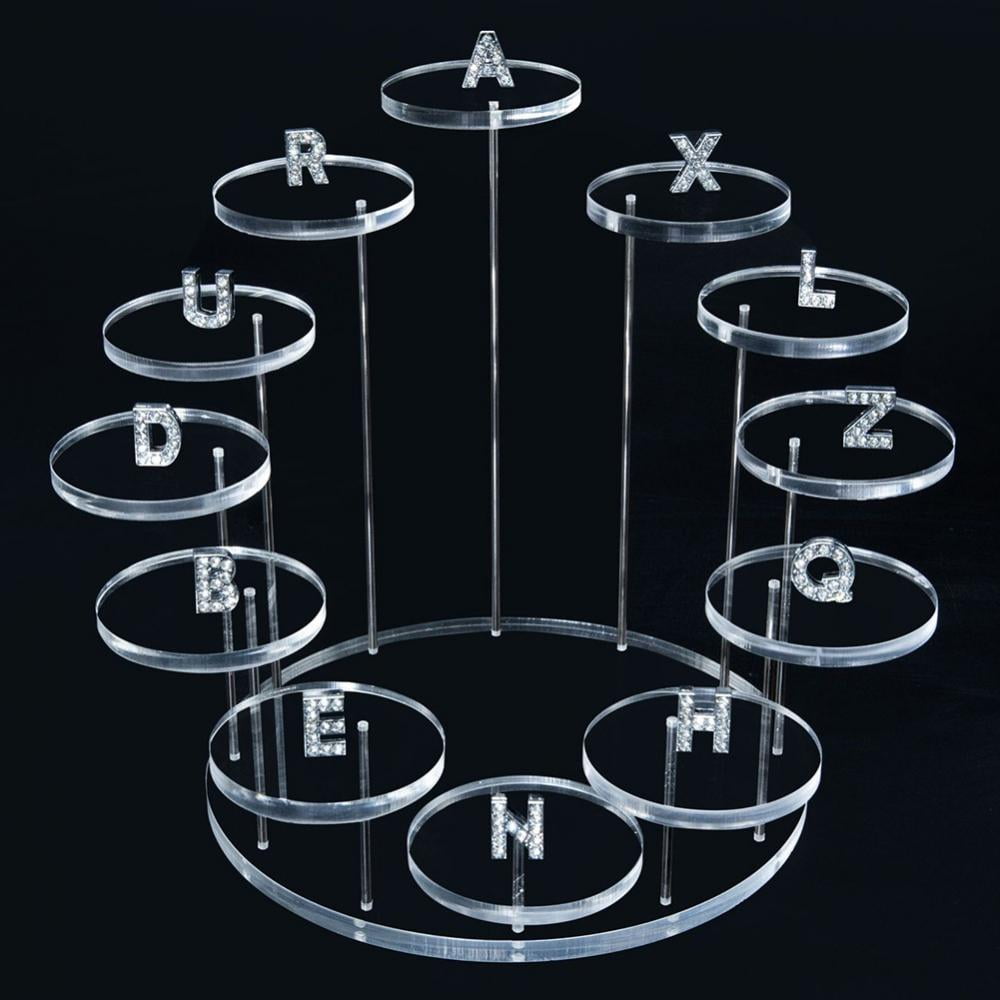 Acrylic 12 Trays Round Platform for Display Jewelry and Accessories