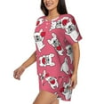 thumbnail image 2 of Fotbe French Bulldog Print Pajama Set for Women 2 Piece Loungewear Short Sleeve Tops and Shorts Set Soft Sleepwear-Medium, 2 of 7