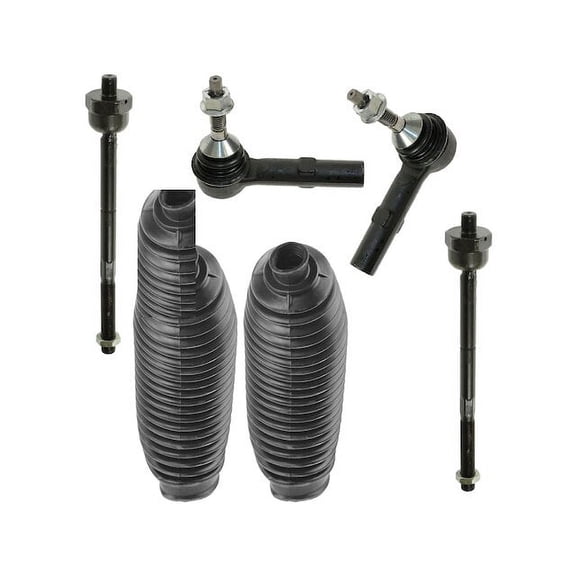Tie Rod End and Steering Bellows Kit 6 Piece - Compatible with 2003 - 2006 Ford Expedition 2004 2005