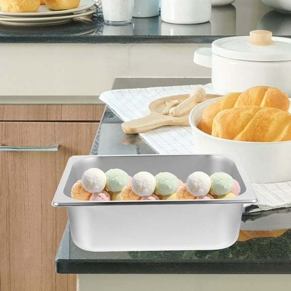 ELAYARD 1Pack Hotel Pan Stainless Steel Buffet Plate For Catering Service And Steam Table Pans Or Parties
