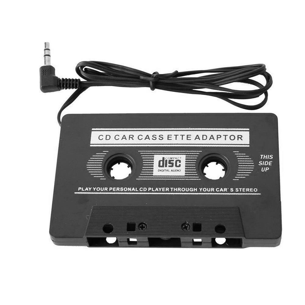 Car Audio Tape Cassette to Jack AUX for iPod iPhone Converter Adapter Black 