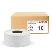 10 rouleaux d'étiquettes d'adresse compatibles SLP-2RLH pour SEIKO 1-1/8" X 3-1/2" (28 mm x 89 mm)