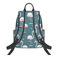 thumbnail image 2 of Naloa Flamingo Print Lightweight DayBackpack Suitable for school, work, shopping, travel, etc., 2 of 5