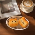 thumbnail image 4 of Toast Bread Squishy Toy, Golden Cute Animal Shaped Bread Stress Ball, Slow Rising Squeeze Fidget Toy, Anxiety Relief Stress Relief Sensory Toy for Adults, Bakery Desk Decor Christmas Gift, 4 of 7