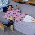 thumbnail image 3 of Wearable Oversized Blanket,Colorful Funny Dachshund Wearable Blanket Hoodie for Adults,Cozy Hooded Blankets with Super Pockets,Super Warm Fuzzy Pullover for Women & Men, 3 of 6