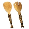 thumbnail image 3 of Hand-Carved Zebra Salad Tongs, 3 of 3
