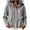 Womens Tops Long Sleeve Black, variant on Tops for Women Fall Striped Hooded Top—Long-Sleeve Button-Up Cardigan/Sun Protection Shirt Black L