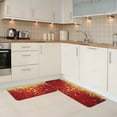 thumbnail image 5 of Yiaed Red Gold Glitter Kitchen Rugs Sets of 2 Kitchen Mats Cushioned Anti Fatigue Kitchen Rug Tapetes Para Cocina for Sink,Laundry Room, 5 of 6