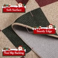 thumbnail image 6 of SUNDEREY 8'x10' Christmas Area Rug,8x10ft Geometric Easy Jute Rug For Living Room,Machine Washable,Holiday Xmas Decor Non Slip Indoor Outdoor Carpet for Dining Room Table Apartment,Red&Green, 6 of 8