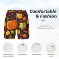 thumbnail image 5 of Lsque Mens Swim Trunks Autumn Harvest Pumpkin Joy Pattern - Bathing Suit Compression Liner - Beach Swim Shorts Swimwear - (S-3XL) - Stretch Quick Dry -Small, 5 of 9