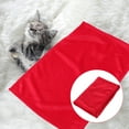 thumbnail image 2 of NUTEDOM Gorgeous Flannel Fleece Pet Blanket - Bright Red, 2 of 7
