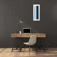 thumbnail image 3 of Grayscale 7x14 White Modern Wood Framed Museum Art Print Titled - Stripe Totem V, 3 of 4