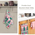 thumbnail image 2 of Cute Christmas Geometric Hand Towels 2 PCS, Xmas Santa Claus Kitchen Towel Ultra Soft and Highly Absorbent,Decorative Fingertip Face Towel for Bathroom Hotel, 28.3"x14.4", 2 of 5