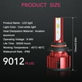 thumbnail image 2 of For Chrysler 300 2011-2015  -9012 LED Headlight Bulbs High/Low Beam 6000K White, 2 of 11