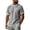 Gray,#029, variant on Men's Cotton Linen T Shirt Short Sleeve Crewneck Casual Shirts with Pocket Summer Beach Vacation Boho Gauze Tops,M