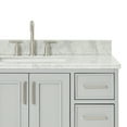 thumbnail image 4 of Ariel Stafford 43 Inch Single Rectangle Sink Vanity With Carrara White Marble Countertop W/0.75" Edge In Grey, 4 of 10
