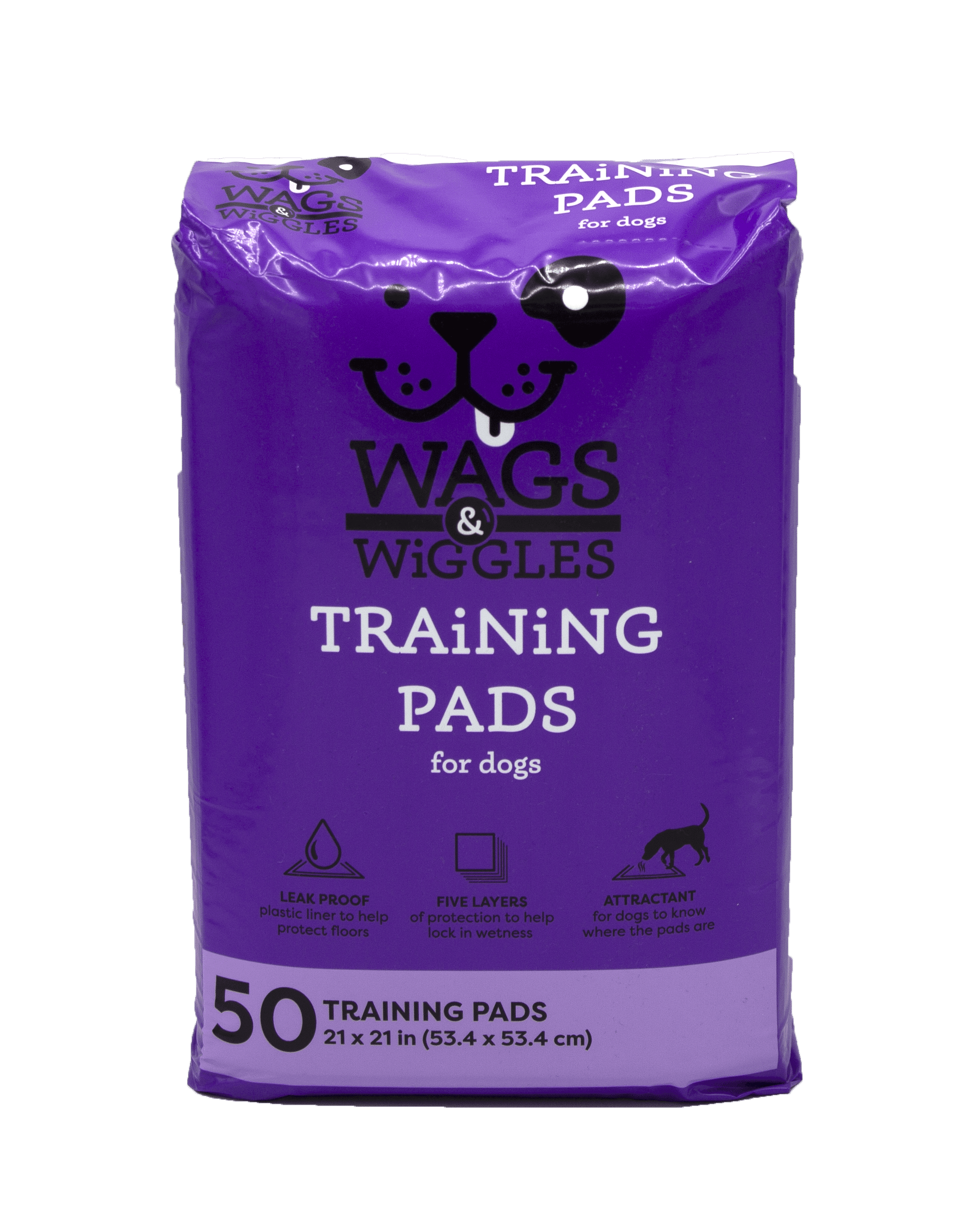 Wags & Wiggles 21" x 21" Training Pad 50 Pack
