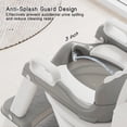 thumbnail image 6 of Soluxeo Potty Training Seat, 2-In-1 Potty Training Toilet with Splash Guard Anti-Slip Pad, Step Stool, and Adjustable Height, Dinosaur Pattern Potty Training Seat for Kids, 6 of 7