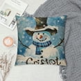 thumbnail image 2 of PHYHOO Snowman Pillow Covers Blue Christmas Pillow Covers, Christmas Pillows Decorative Pillows, Christmas Decorations for Home White, 2 of 5