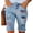 01-Blue, variant on American Flag Jean Shorts Womens Red White Blue Casual High Waisted Frayed Hem Independence Day Straight Leg Jeans with Pockets L