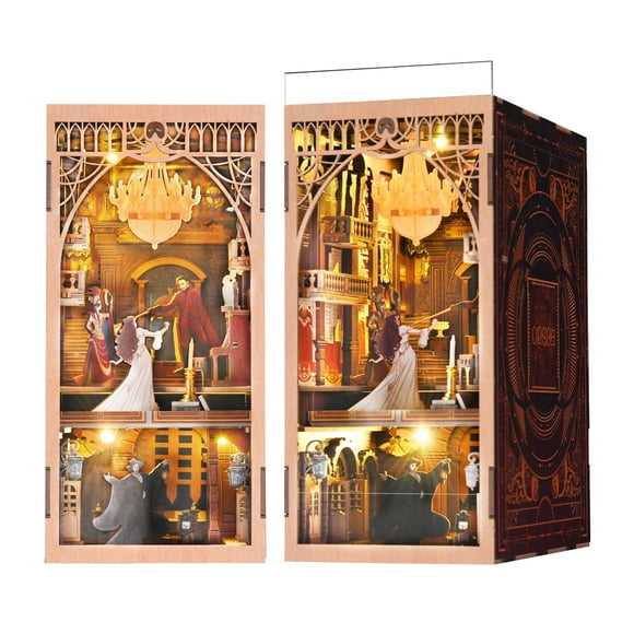 Kit Book Nook MiniCity DIY Phantom of The Opera con luz LED