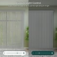 thumbnail image 4 of CHICOLOGY Large Vertical Blinds for Indoor Windows, Light Filtering PVC Slats, 78"W X 84"H, Easy Install, Privacy Shades for Sliding Glass Doors & Living Rooms, Oxford Gray, 4 of 7