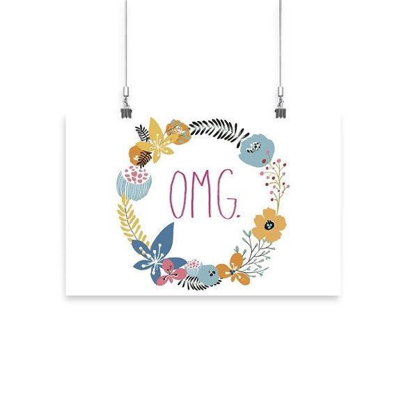 Snarky Florals. X Poster - June Erica Vess Designs,