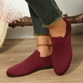 thumbnail image 6 of Tawop Shoes Women Womens Dress Shoes Work Shoes Flats Mesh Casual Dress Wine 8.5, 6 of 9