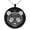 Black, variant on Stainless Steel Day of the Dead Sugar Skull Panda Engraved Small Medallion Circle Charm Pendant Necklace