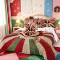 thumbnail image 4 of Manfei Cute Christmas Gingerbread Man 7 Pieces Full Size Bedding Sets,Western Xmas Festive Full Size Bed in a Bag,Xmas Reversible, 4 of 7