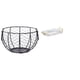 thumbnail image 1 of Cesta de alambre para guardar huevos, cesta tejida de alambre de hierro, cesta rústica para frutas y verduras, bandeja rectangular nórdica para tocado, 1 of 8